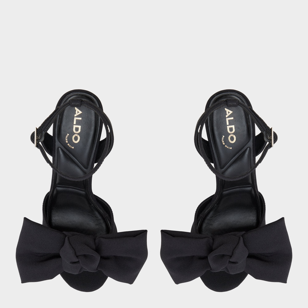 Black Luscious in Black 14154112 - Strappy heeled sandal, Platform | Aldo