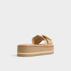 Light beige Wavynelly Light Beige Women's Flats - Slide sandal, Platform | Aldo