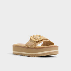 Light beige Wavynelly Light Beige Women's Flats - Slide sandal, Platform | Aldo