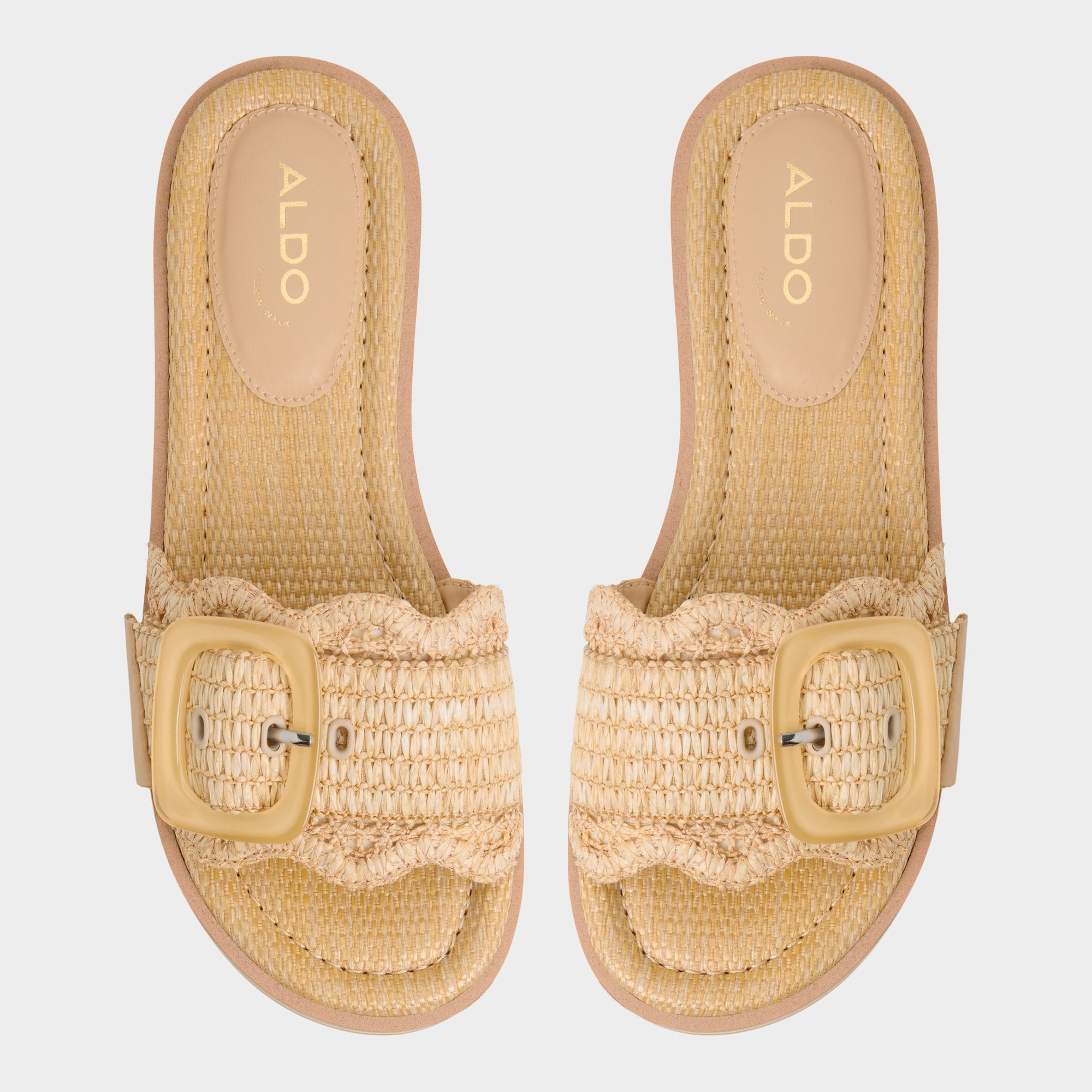 Light beige Wavynelly Light Beige Women's Flats - Slide sandal, Platform | Aldo