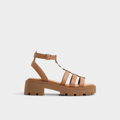 Medium Brown Lamington Medium Brown Women's Strappy sandals - Gladiator sandal, Lug sole | Aldo