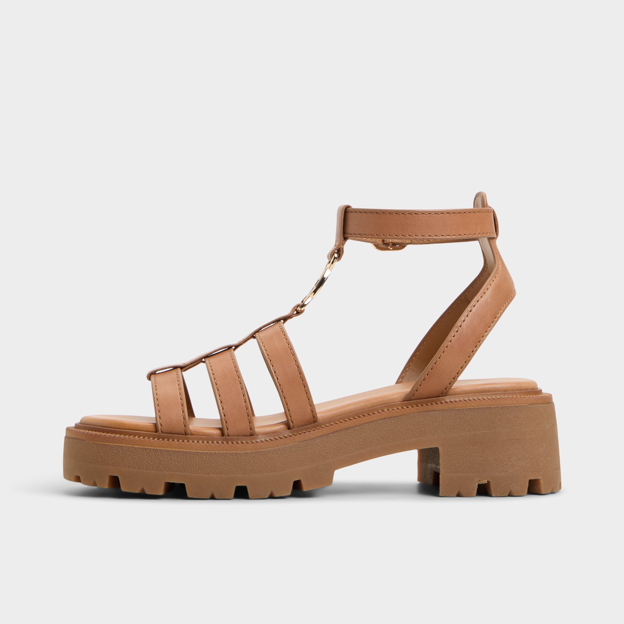 Medium Brown Lamington Medium Brown Women's Strappy sandals - Gladiator sandal, Lug sole | Aldo