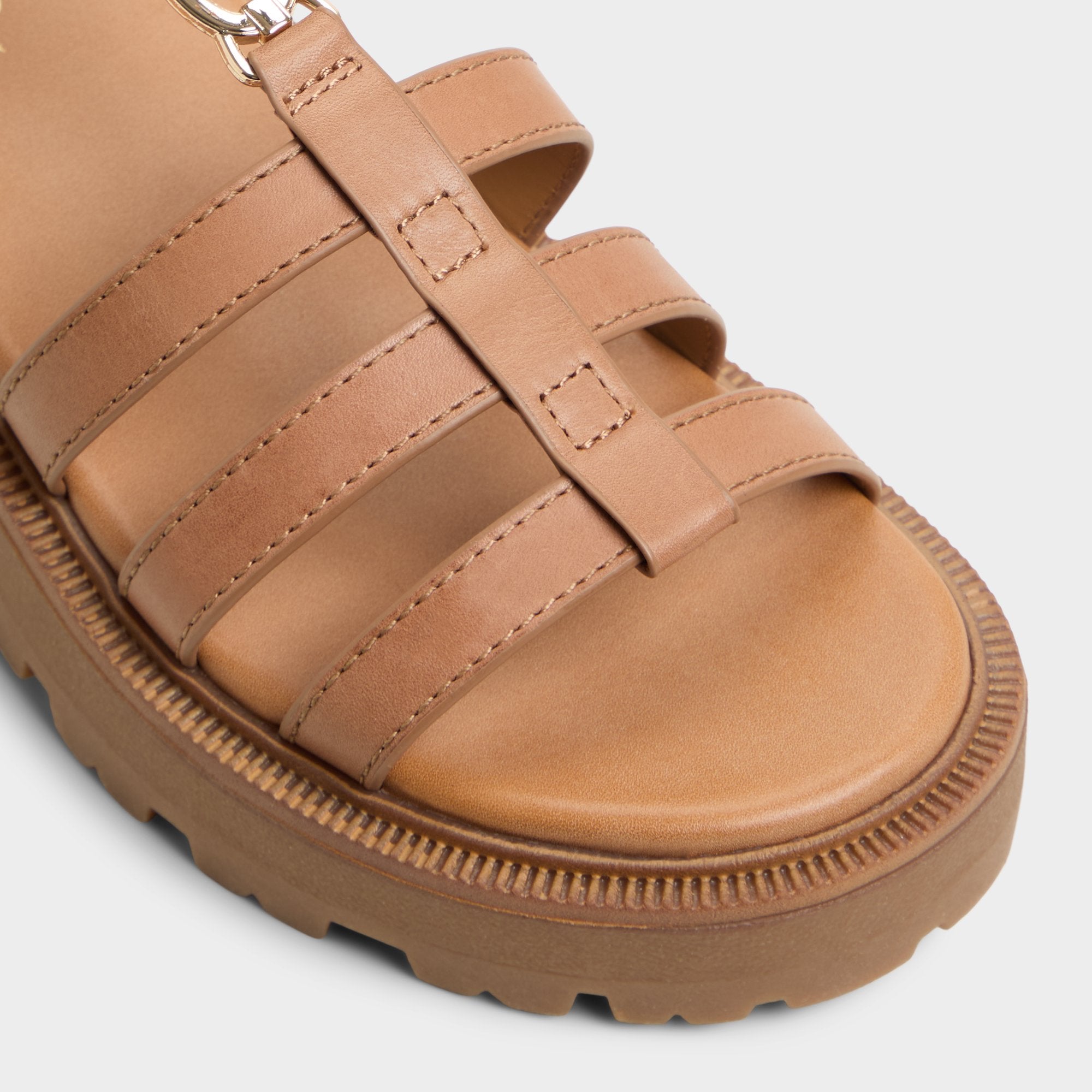 Medium Brown Lamington Medium Brown Women's Strappy sandals - Gladiator sandal, Lug sole | Aldo