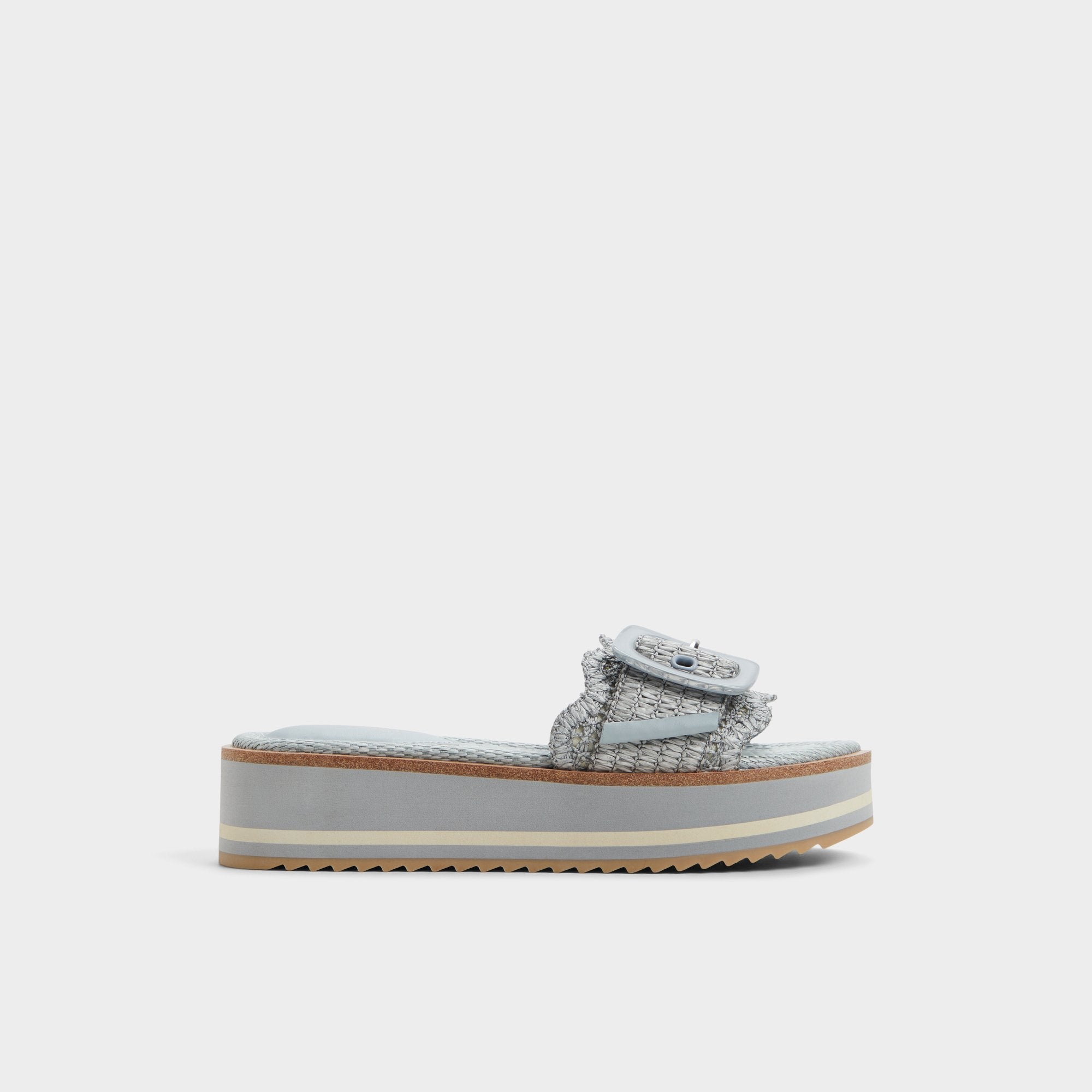 Other Blue Wavynelly Other Blue Women's Flats - Slide sandal, Platform | Aldo