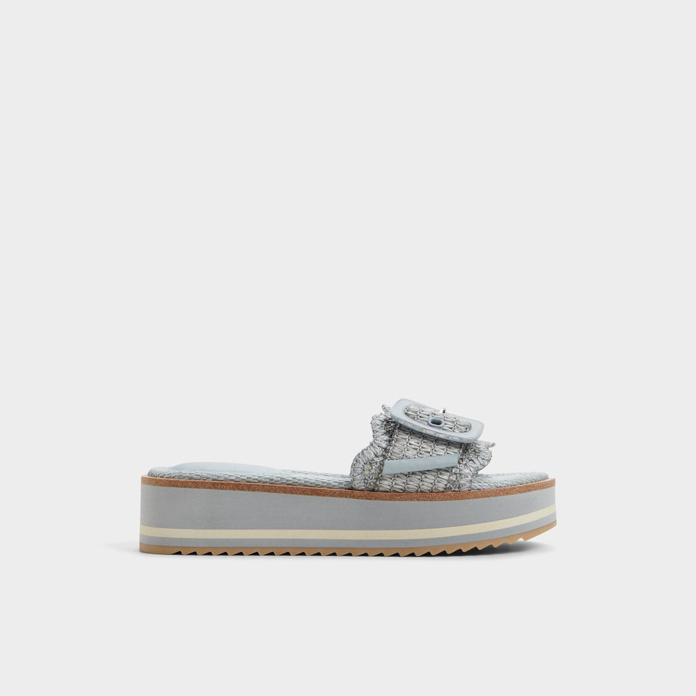 Other Blue Wavynelly Other Blue Women's Flats - Slide sandal, Platform | Aldo