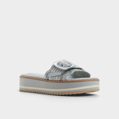Other Blue Wavynelly Other Blue Women's Flats - Slide sandal, Platform | Aldo