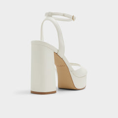White Valoria White Women's Platform sandals - Strappy heeled sandal | Aldo