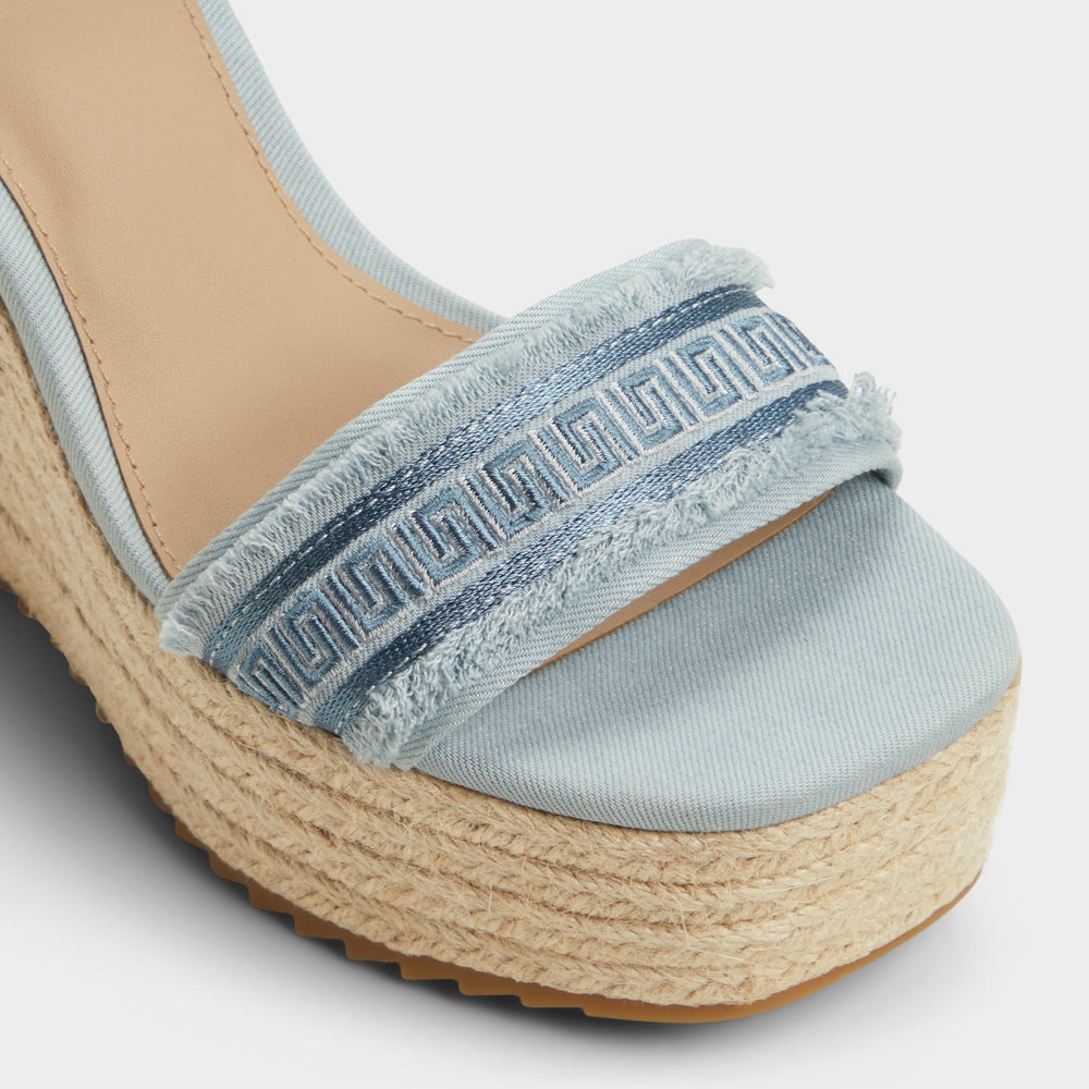 Denim Aberitram Denim Women's Platform sandals - Wedge sandal | Aldo