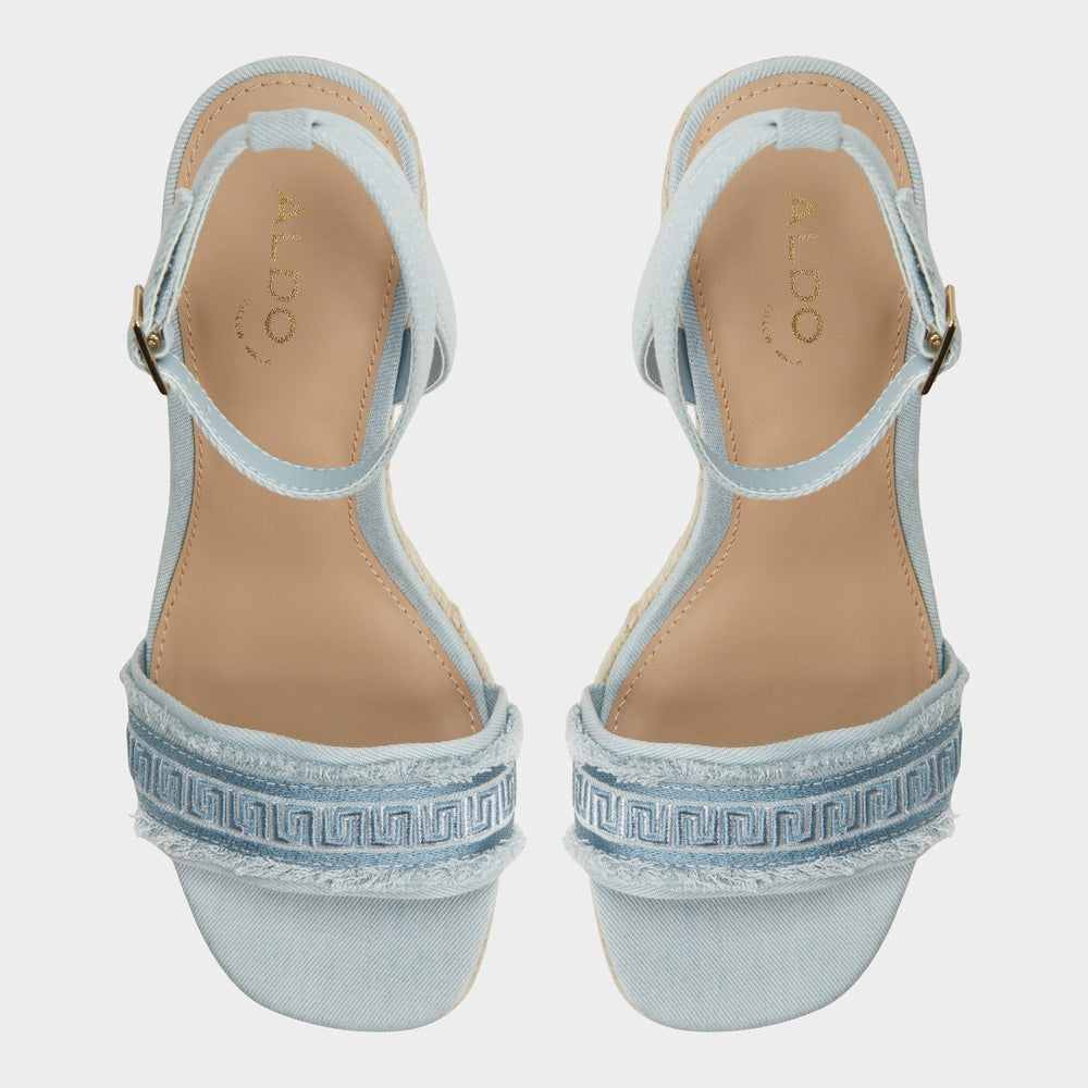 Denim Aberitram Denim Women's Platform sandals - Wedge sandal | Aldo