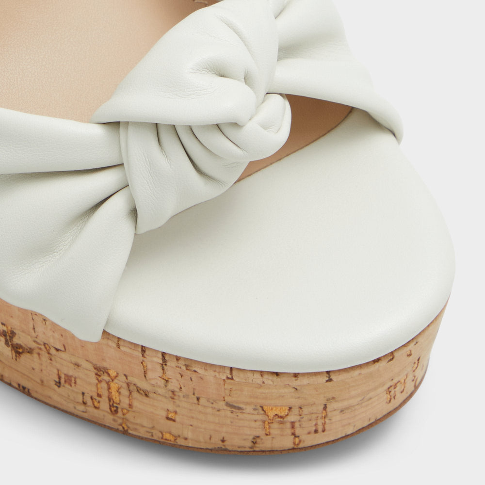 White/Bone Ulialdan White/Bone Women's Platform sandals - Strappy heeled sandal, Platform | Aldo