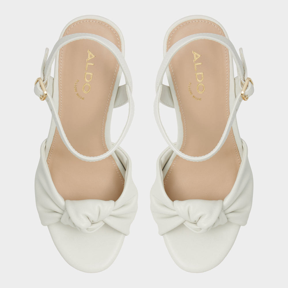 White/Bone Ulialdan White/Bone Women's Platform sandals - Strappy heeled sandal, Platform | Aldo
