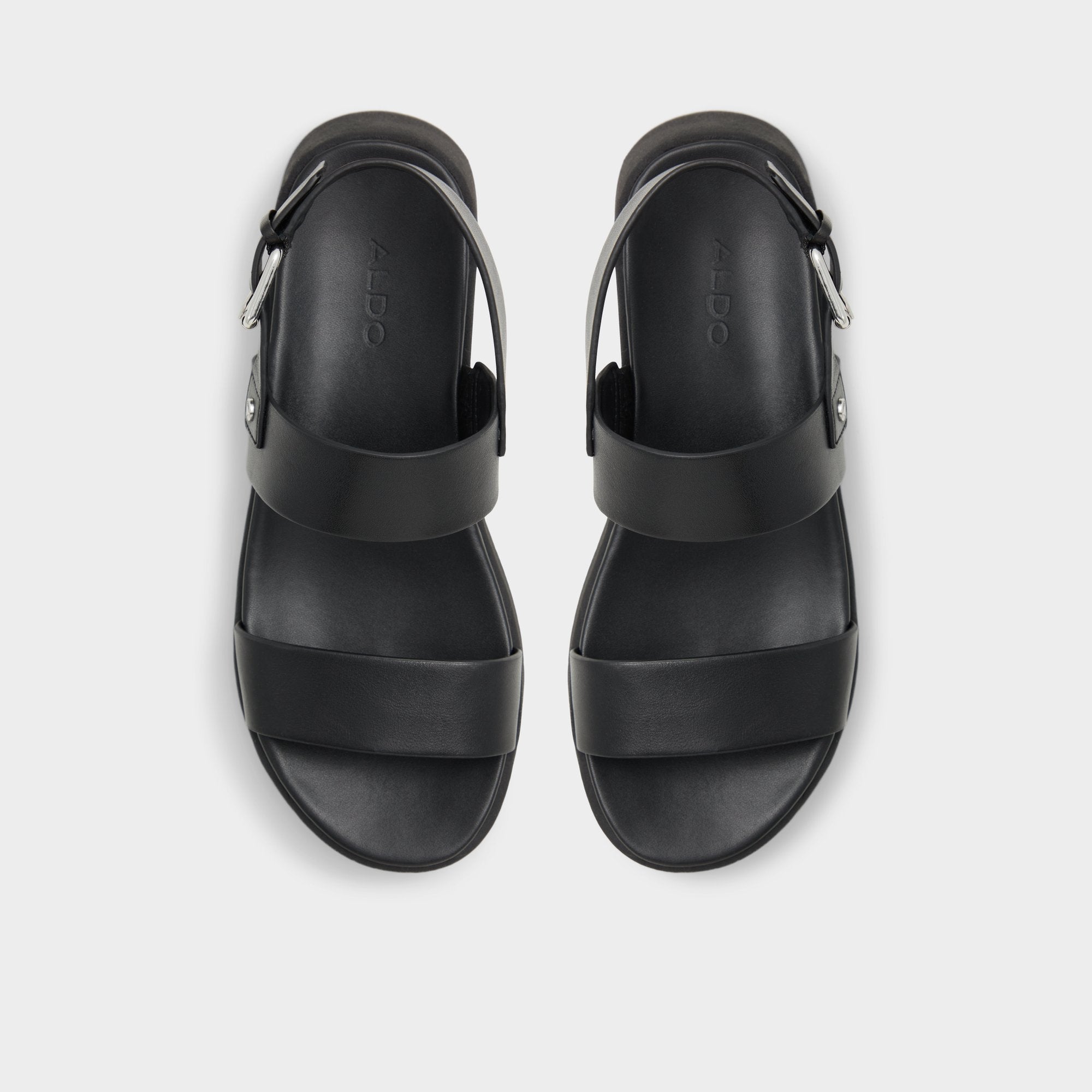 Black Silyia Black Women's Sandals - Flat sandal | Aldo
