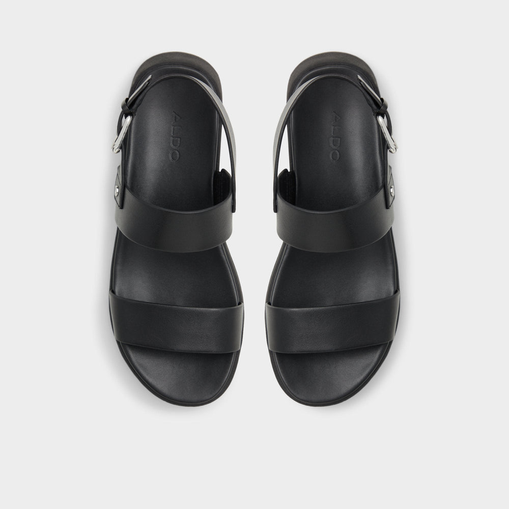 Black Silyia Black Women's Sandals - Flat sandal | Aldo