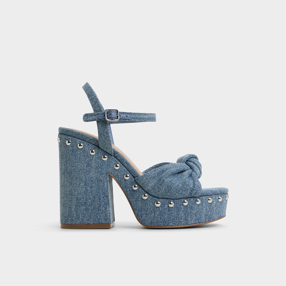 Blue Combo Ulialdan Blue Combo Women's Platform sandals - Strappy heeled sandal | Aldo