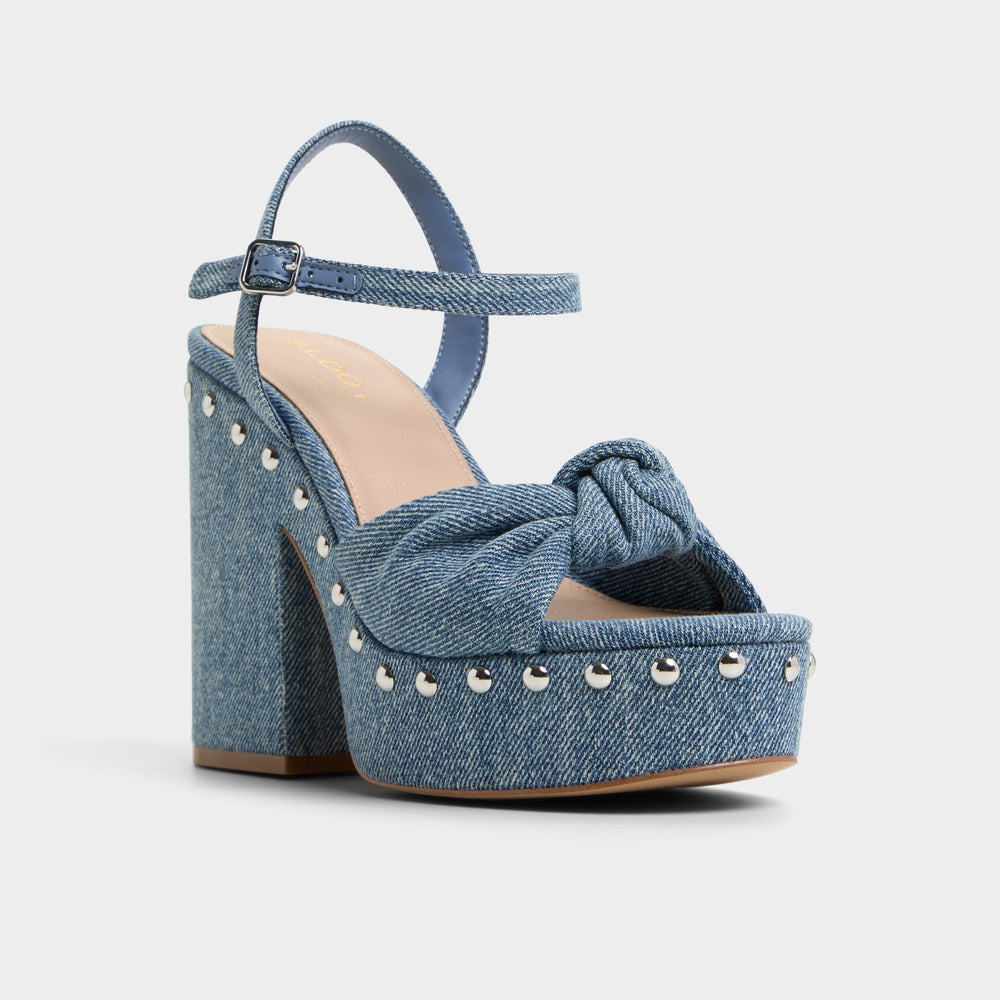 Blue Combo Ulialdan Blue Combo Women's Platform sandals - Strappy heeled sandal | Aldo