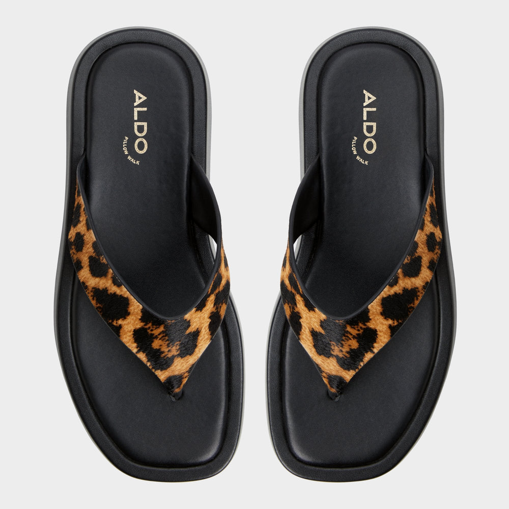 Brown Multi Grettle Brown Multi Women's Flats - Flip flop, Platform | Aldo