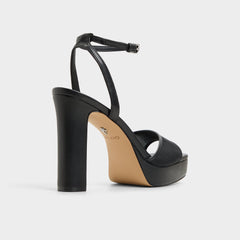 Black Chicglimmer Black Women's Platform sandals - Strappy heeled sandal, Block heel | Aldo