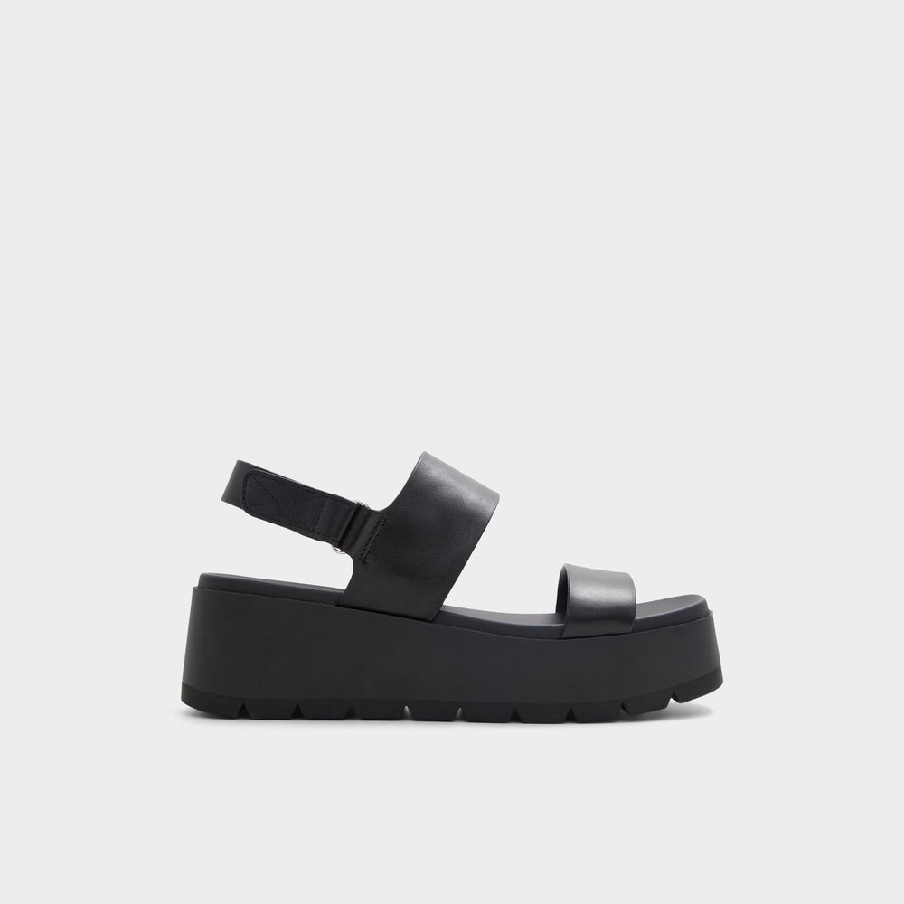 Open Black Thila Open Black Women's Wedges - Wedge sandal | Aldo