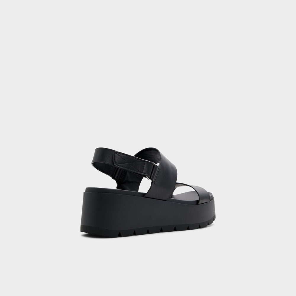 Open Black Thila Open Black Women's Wedges - Wedge sandal | Aldo