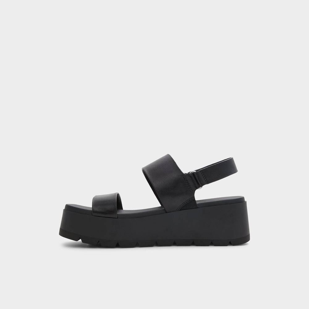 Open Black Thila Open Black Women's Wedges - Wedge sandal | Aldo