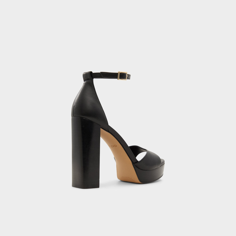 Black Enaegyn2.0 Black Women's Platform sandals - Strappy heeled sandal, Platform | Aldo
