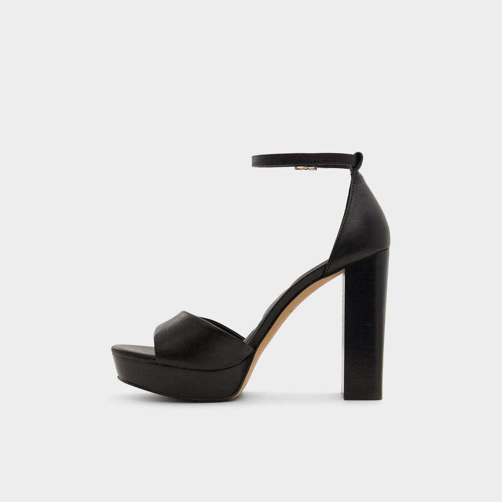 Black Enaegyn2.0 Black Women's Platform sandals - Strappy heeled sandal, Platform | Aldo