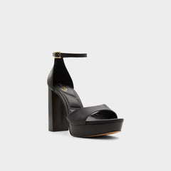 Black Enaegyn2.0 Black Women's Platform sandals - Strappy heeled sandal, Platform | Aldo