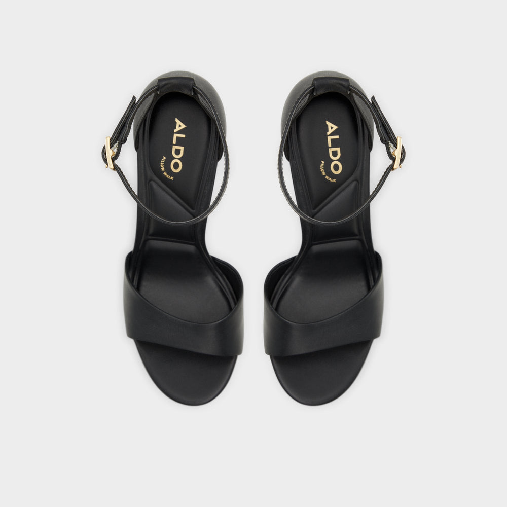 Black Enaegyn2.0 Black Women's Platform sandals - Strappy heeled sandal, Platform | Aldo