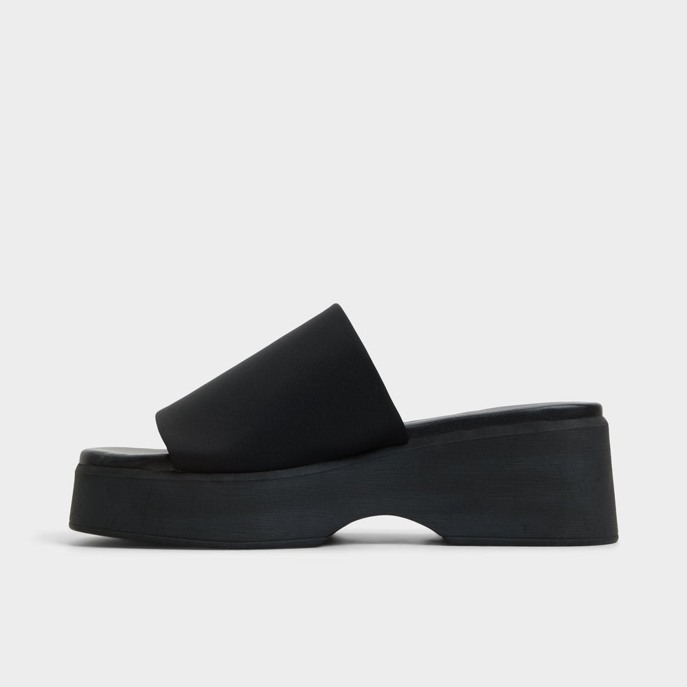 Black Yassa Black Women's Wedges - Wedge sandal | Aldo