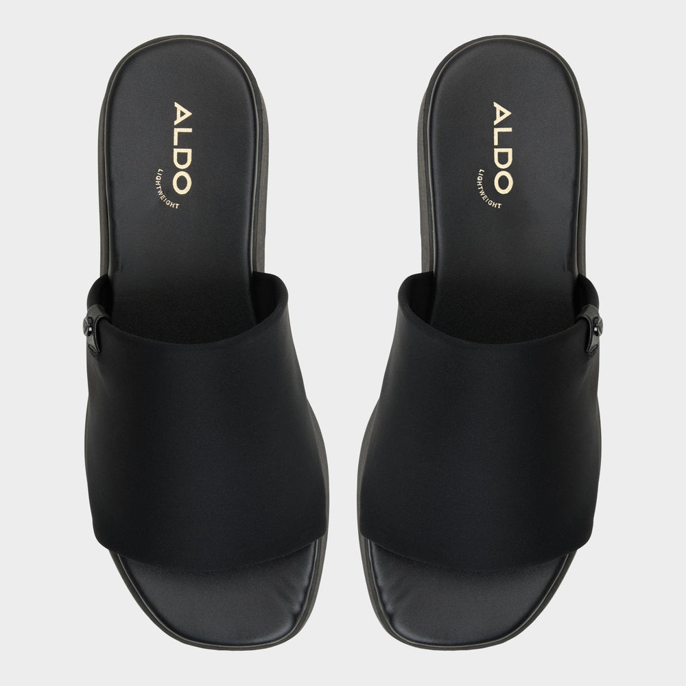 Black Yassa Black Women's Wedges - Wedge sandal | Aldo
