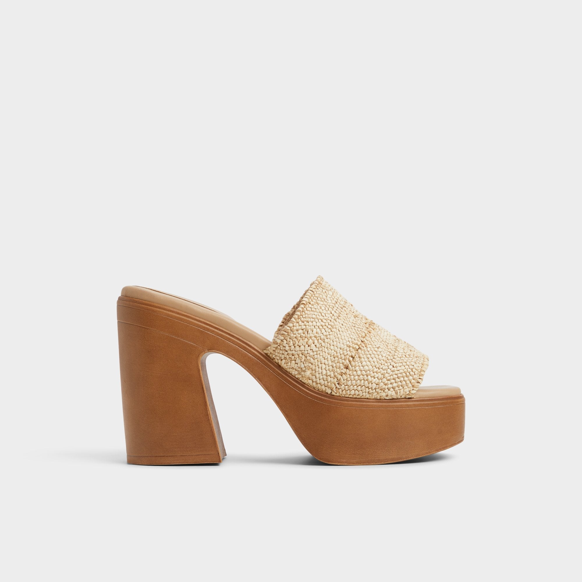 Natural Maysee Natural Women's Platform sandals - Heeled mule, Platform | Aldo