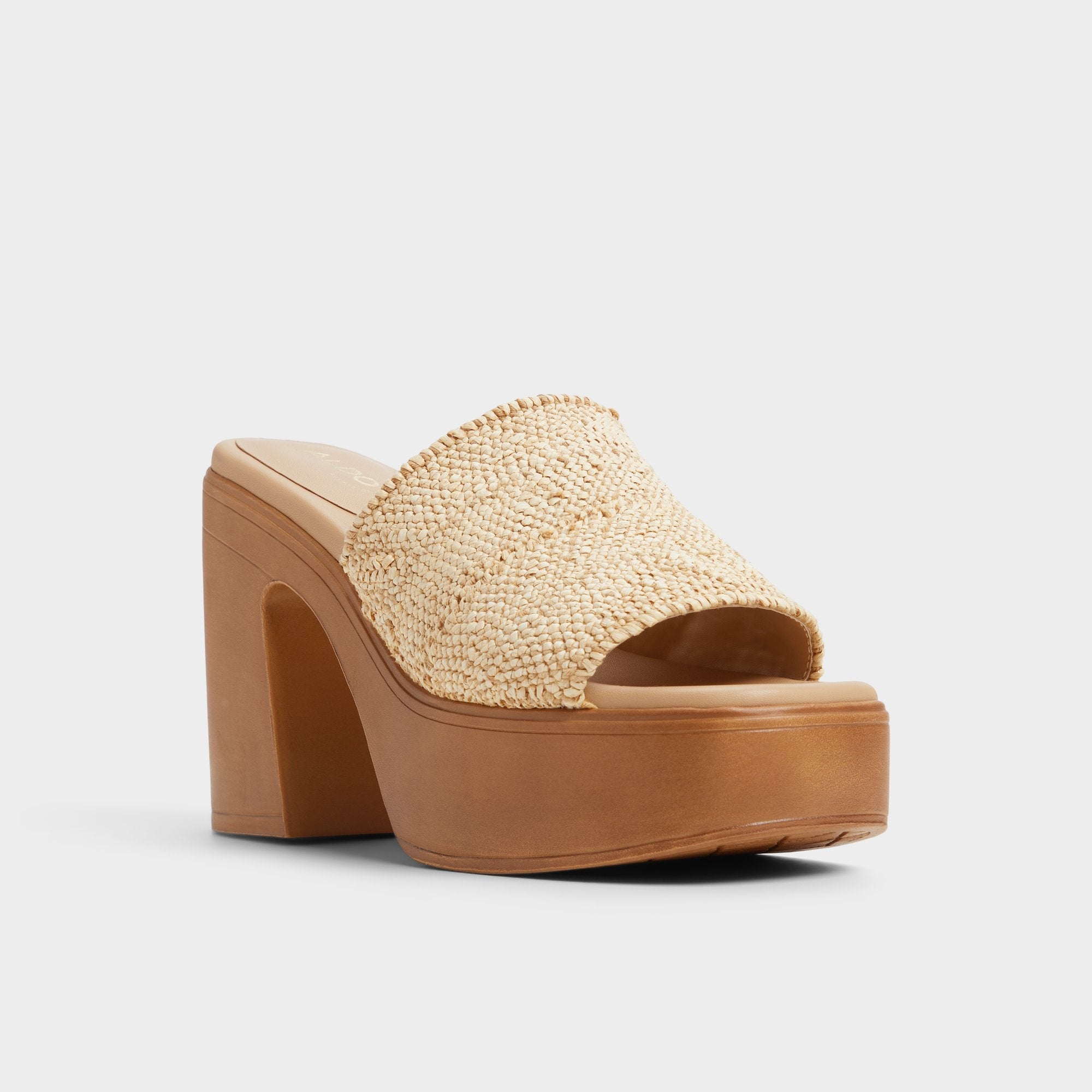Natural Maysee Natural Women's Platform sandals - Heeled mule, Platform | Aldo