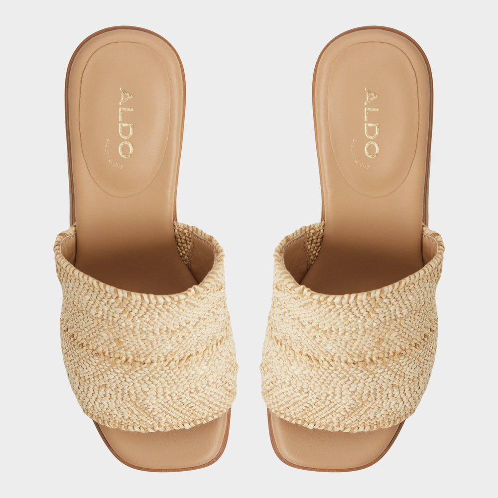 Natural Maysee Natural Women's Platform sandals - Heeled mule, Platform | Aldo