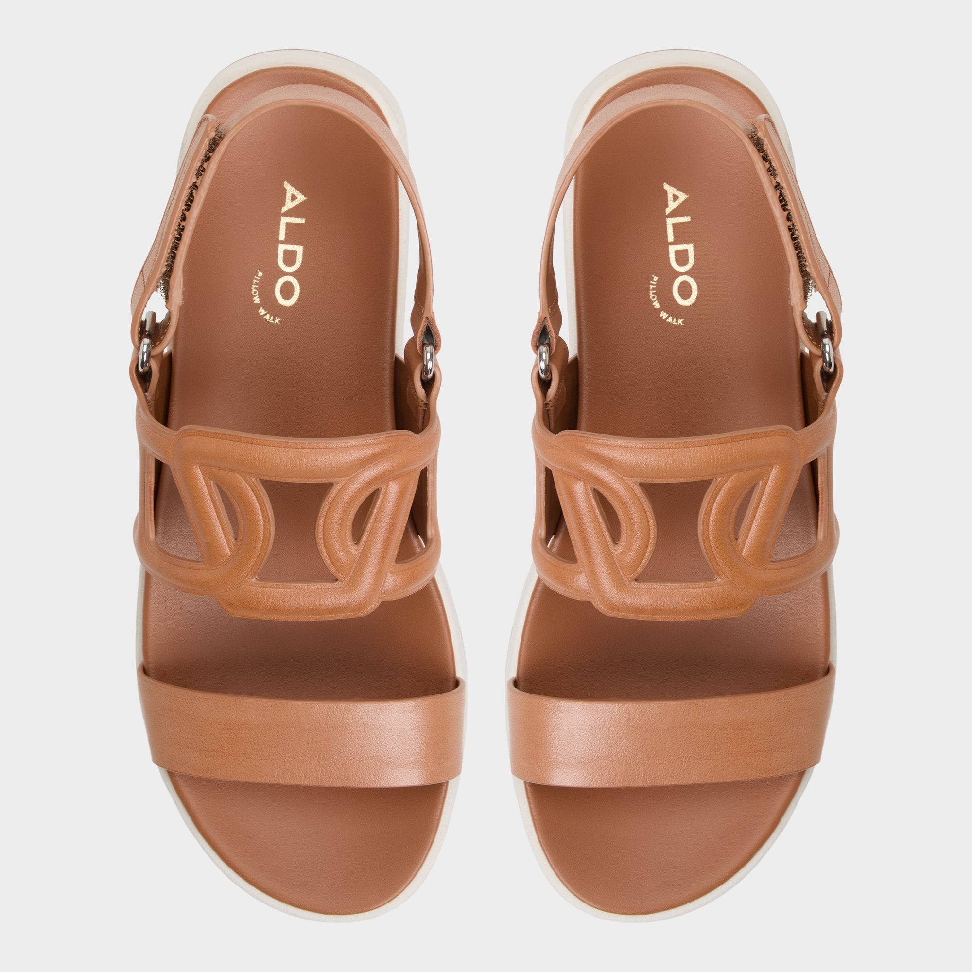 Medium Brown Onuvia Medium Brown Women's Footbed sandals - Footbed sandal, Flatform | Aldo