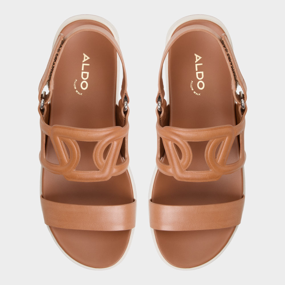 Medium Brown Onuvia Medium Brown Women's Footbed sandals - Footbed sandal, Flatform | Aldo
