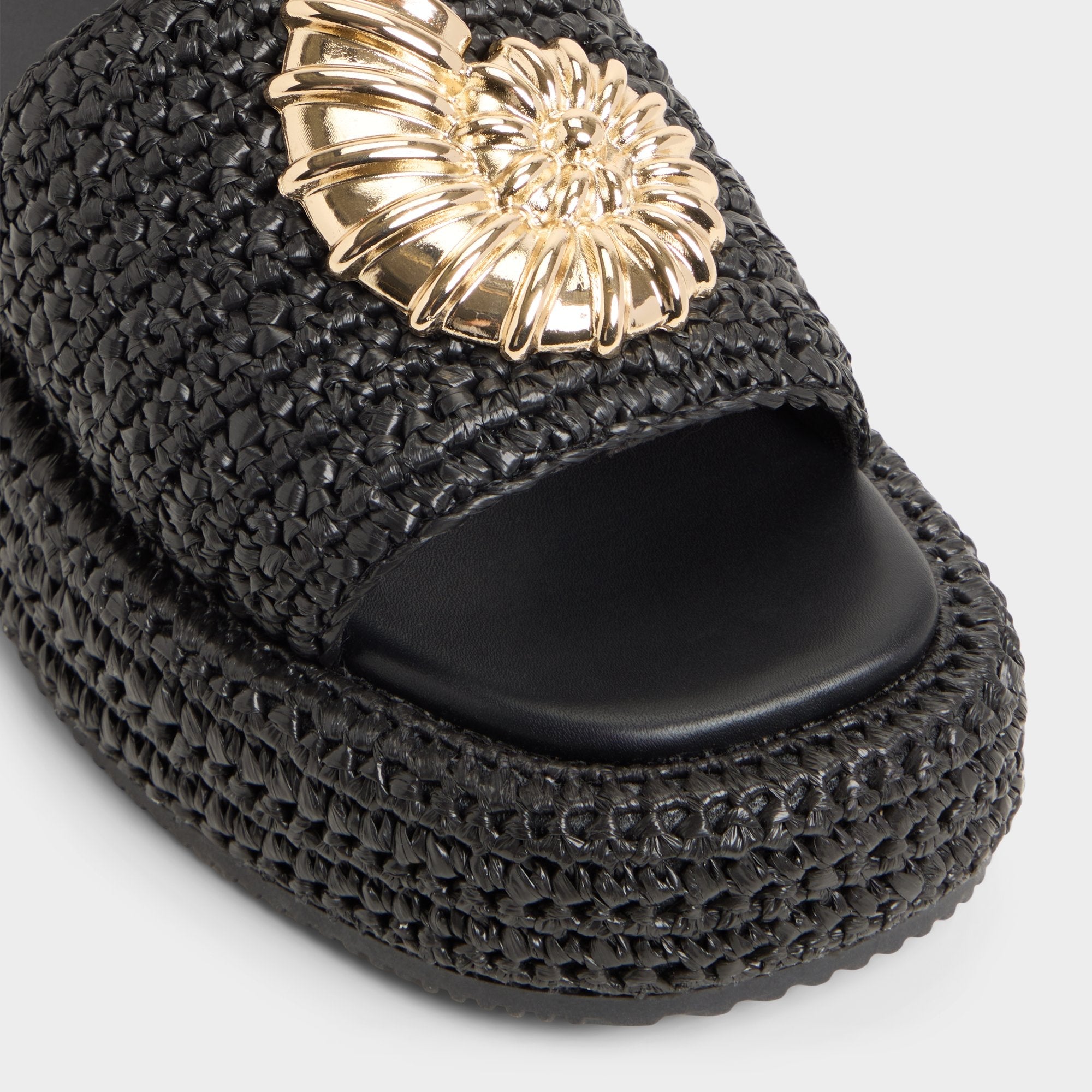 Black Justbeachy Black Women's Platform sandals - Flatform sandal | Aldo