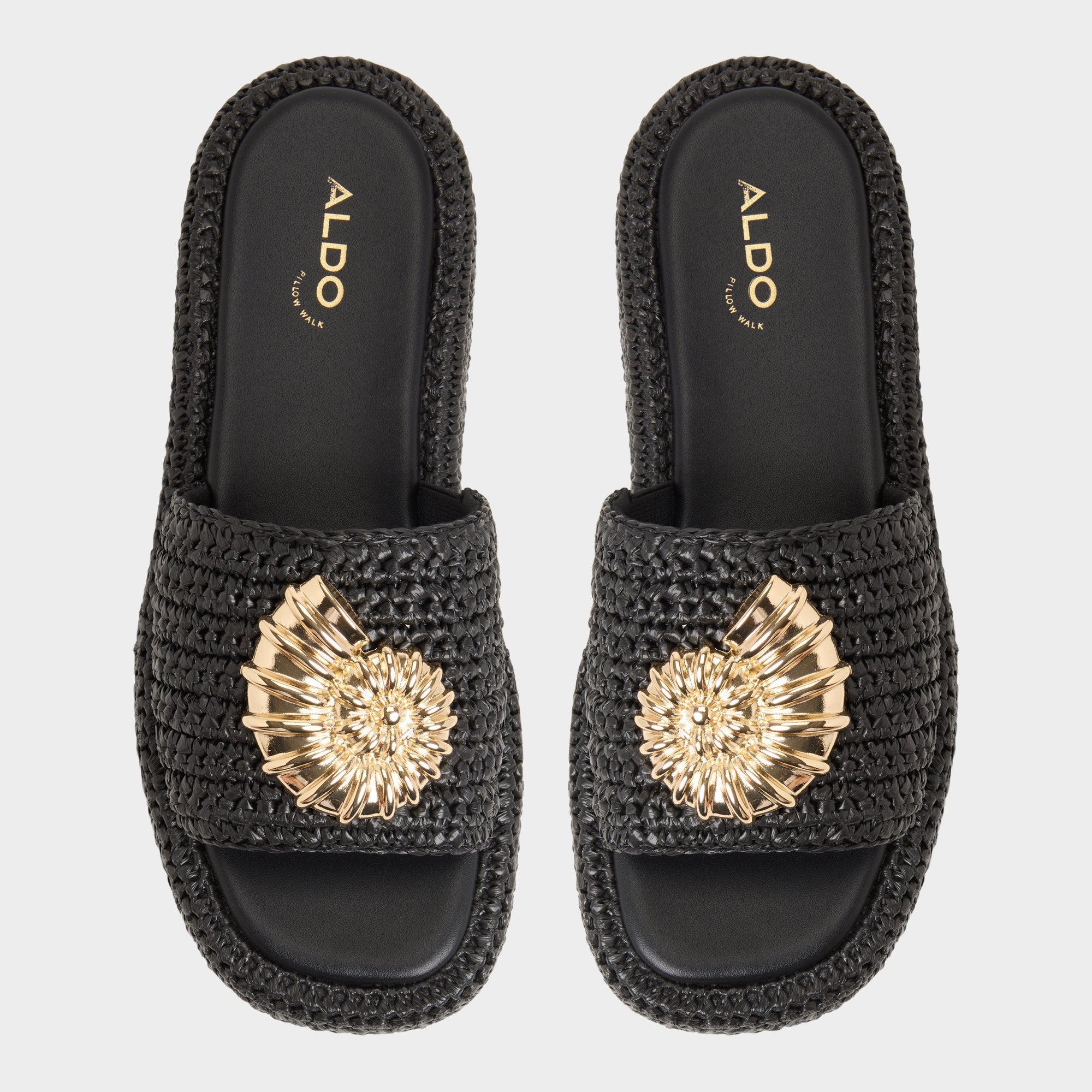 Black Justbeachy Black Women's Platform sandals - Flatform sandal | Aldo