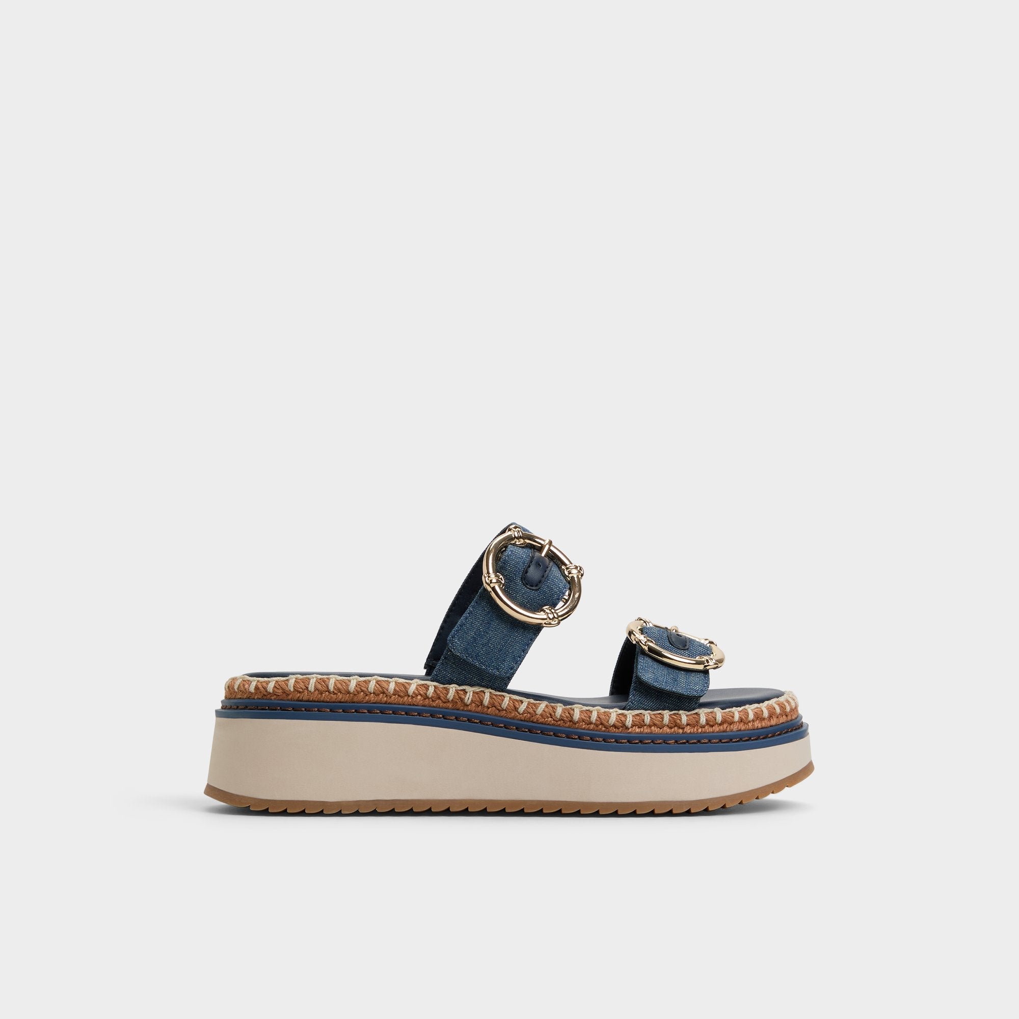 Dark Blue Kaeithien Dark Blue Women's Platform sandals - Slide sandal | Aldo