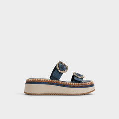 Dark Blue Kaeithien Dark Blue Women's Platform sandals - Slide sandal | Aldo