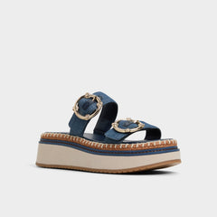 Dark Blue Kaeithien Dark Blue Women's Platform sandals - Slide sandal | Aldo