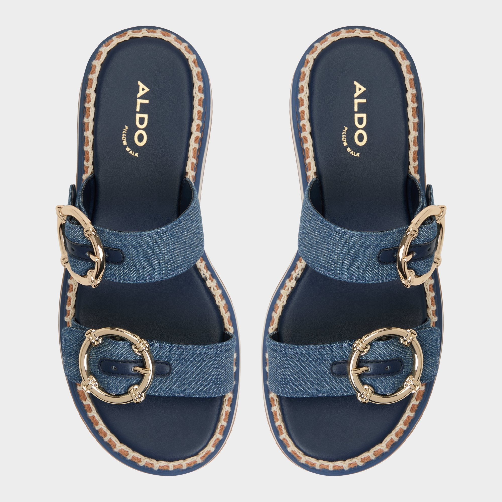 Dark Blue Kaeithien Dark Blue Women's Platform sandals - Slide sandal | Aldo