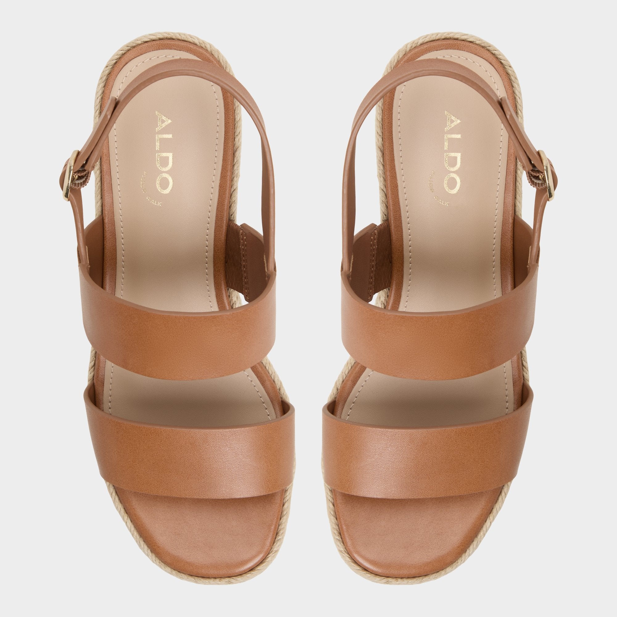 Medium brown Keoni Medium Brown Women's Platform sandals - Wedge sandal | Aldo