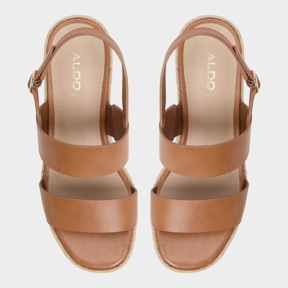 Medium brown Keoni Medium Brown Women's Platform sandals - Wedge sandal | Aldo