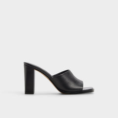 Black Re in Sophia Black - Heeled mule, Block heel | Aldo