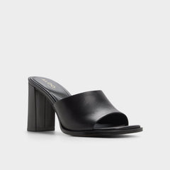 Black Re in Sophia Black - Heeled mule, Block heel | Aldo