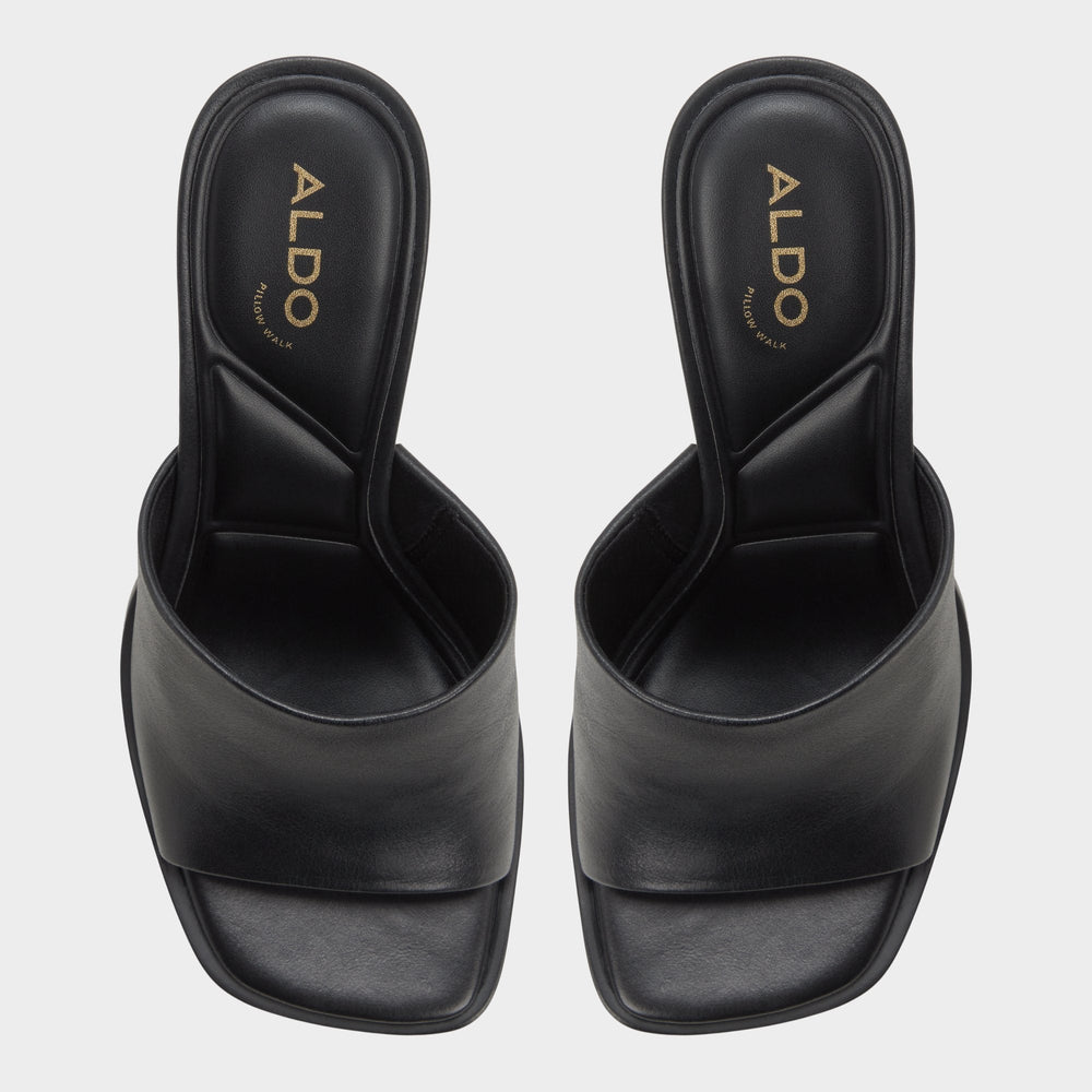 Black Re in Sophia Black - Heeled mule, Block heel | Aldo