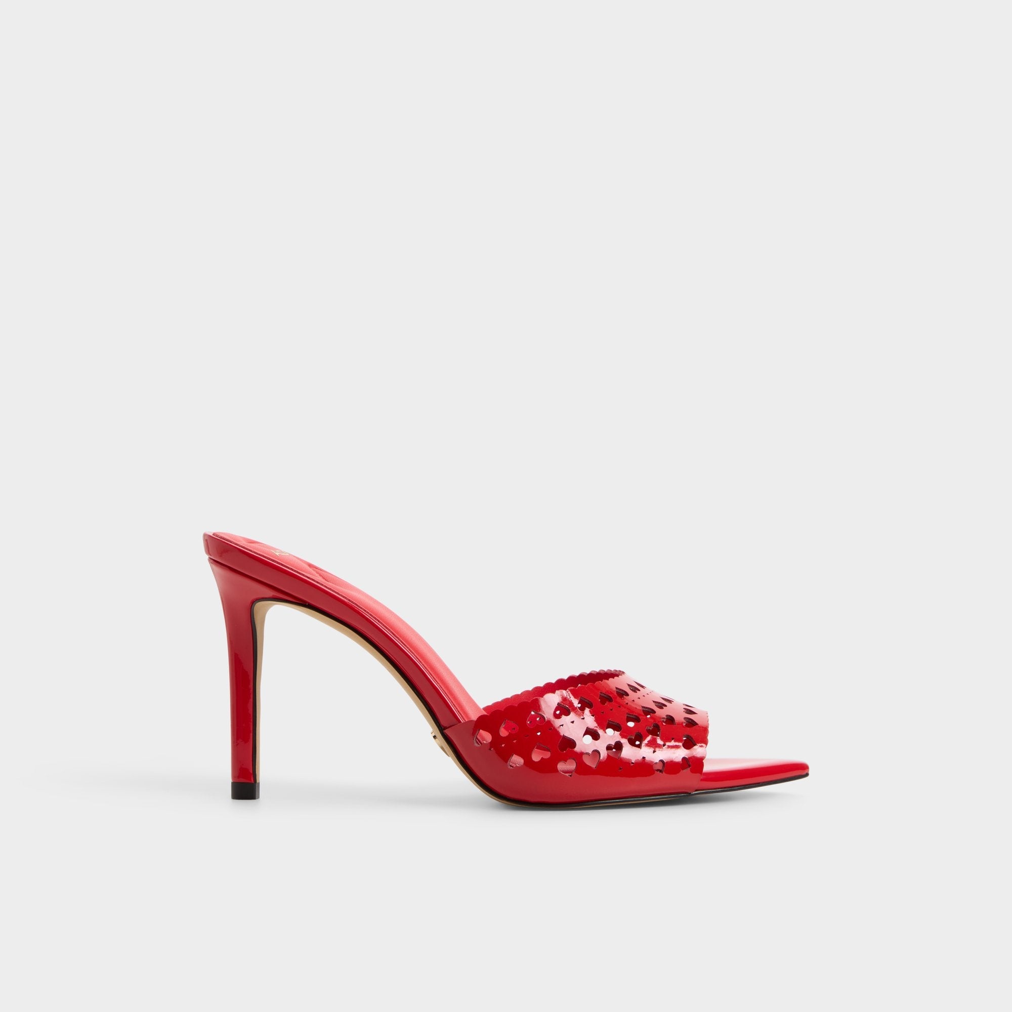 Medium red Lovemule in Medium Red - Heeled mule, Stiletto heel | Aldo