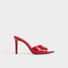 Medium red Lovemule in Medium Red - Heeled mule, Stiletto heel | Aldo