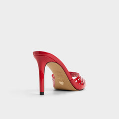Medium red Lovemule in Medium Red - Heeled mule, Stiletto heel | Aldo