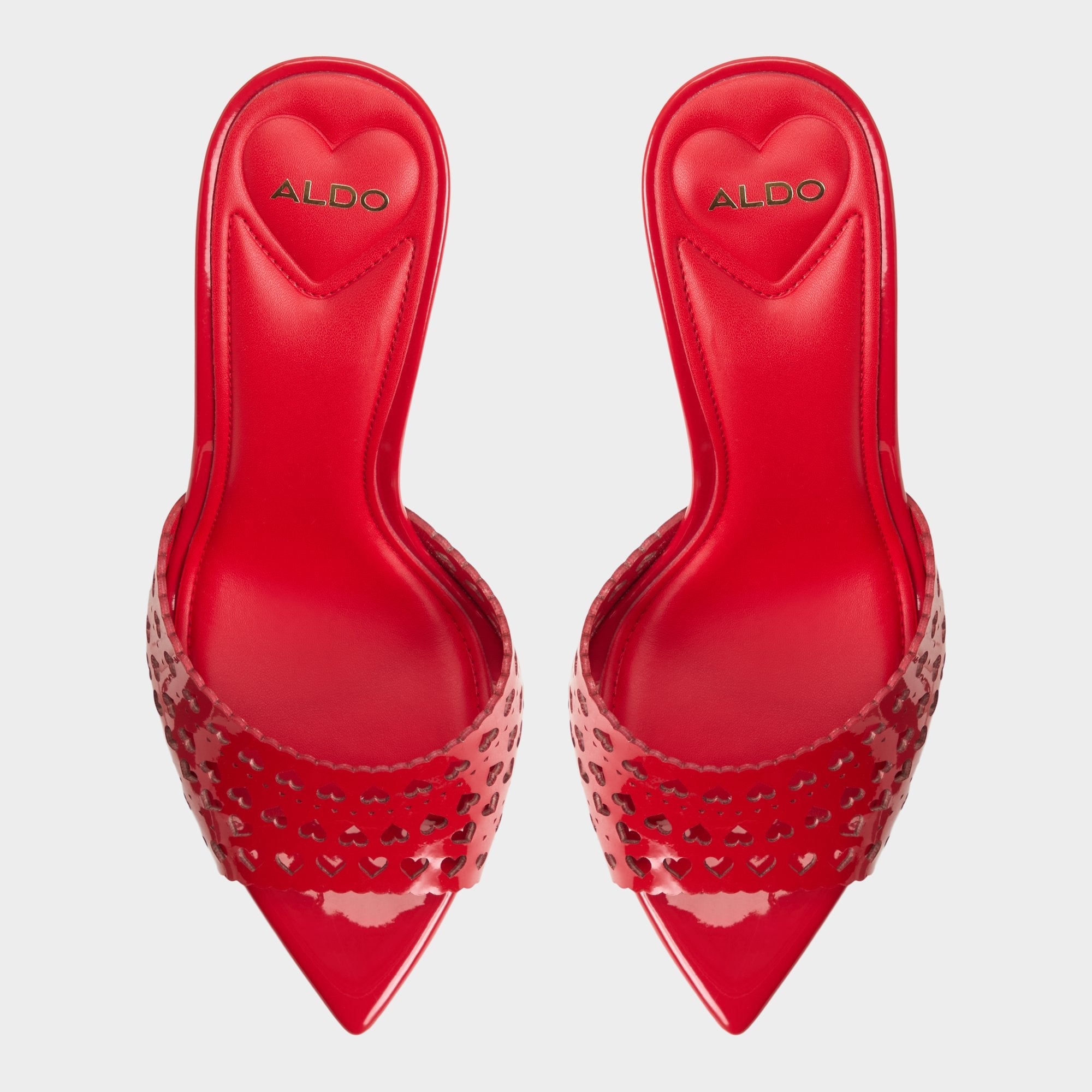 Medium red Lovemule in Medium Red - Heeled mule, Stiletto heel | Aldo